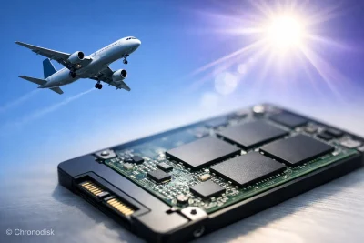 Avion, UV et SSD : risque pour la mémoire flash NAND ?