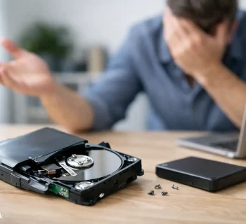 Comment réagir après la chute d’un disque dur