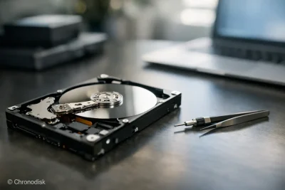 Disque tombé : clics, coût et récupération