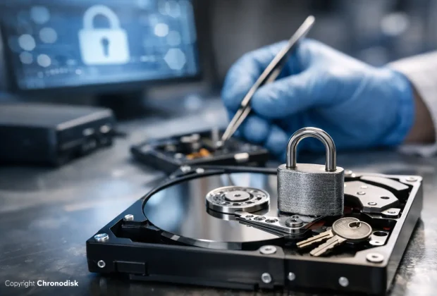 Récupération de données sur disque dur crypté
