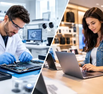 Laboratoire certifié versus boutique informatique