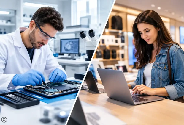 Laboratoire certifié versus boutique informatique